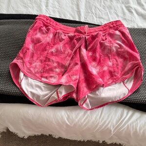 Lululemon Athletica Pink Tie-Dye Athletic Shorts